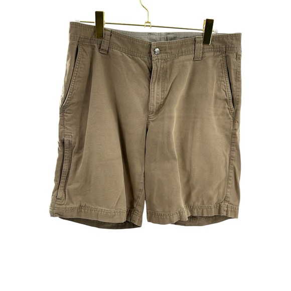 Columbia Mens Khaki Shorts Size 34W 10" Inseam Outdoor Casual - Picture 1 of 6